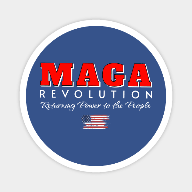 MAGA Revolution Magnet by AWbydesign